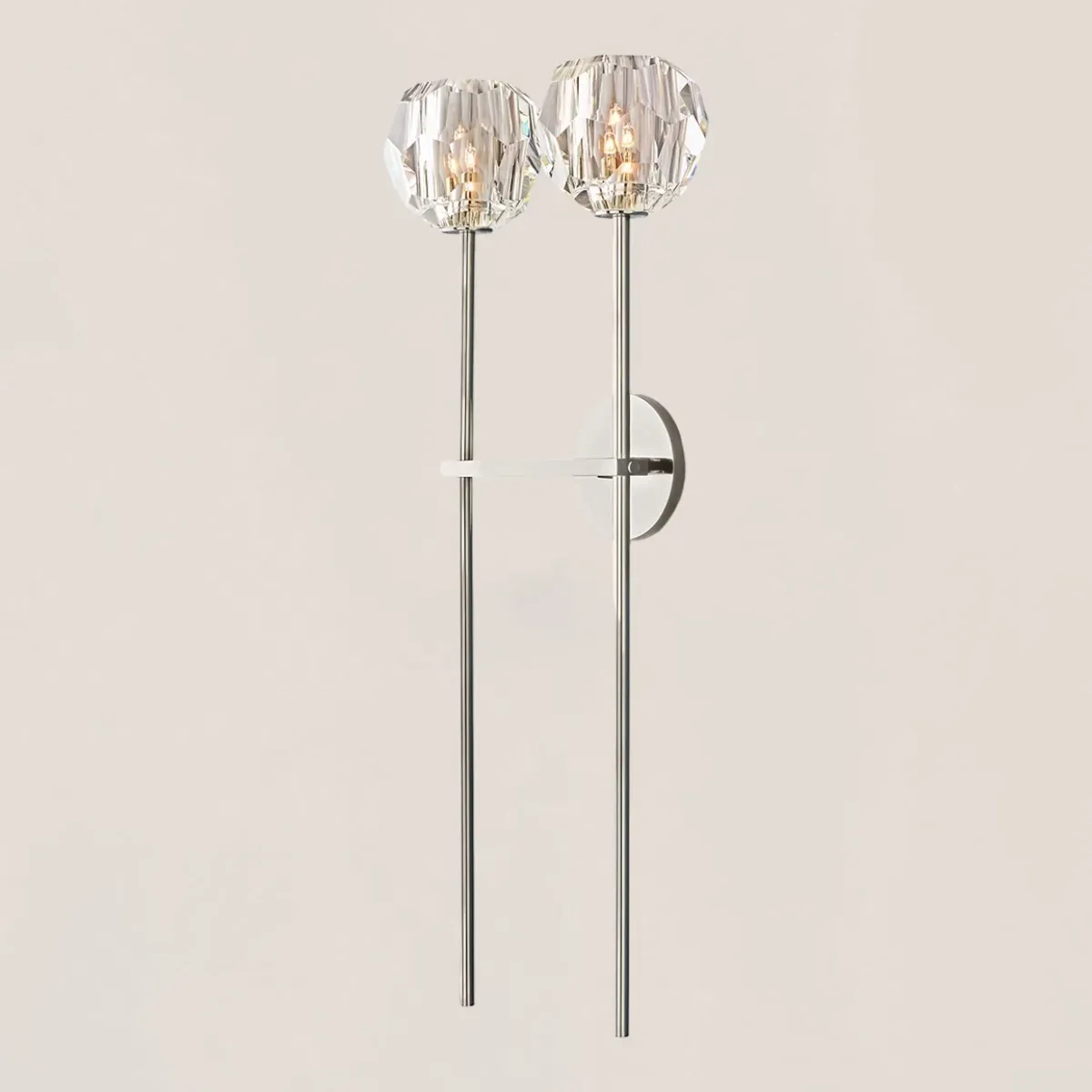 Boule De Crystal Double Grand Wall Sconce-VaseLamps