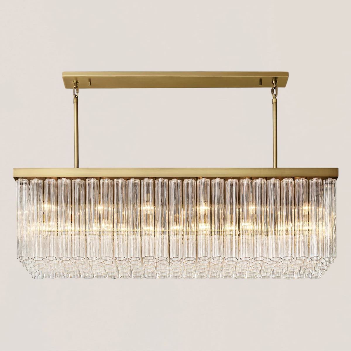 Cielo Glass Rectangular Chandelier-VaseLamps
