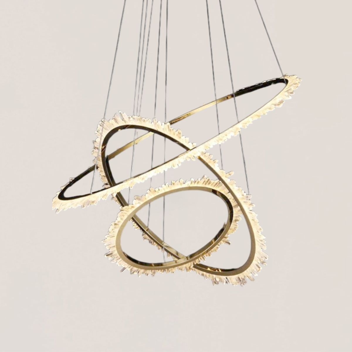 VASELAMPS - Crystal Ring Chandelier-VaseLamps