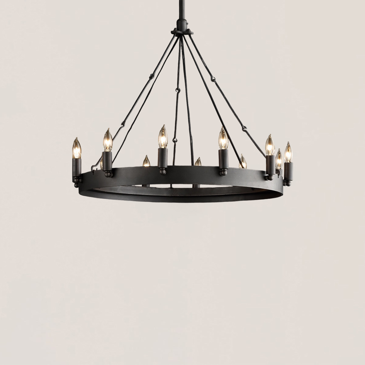 Camino Vintage Candelabra Round Chandelier-VaseLamps