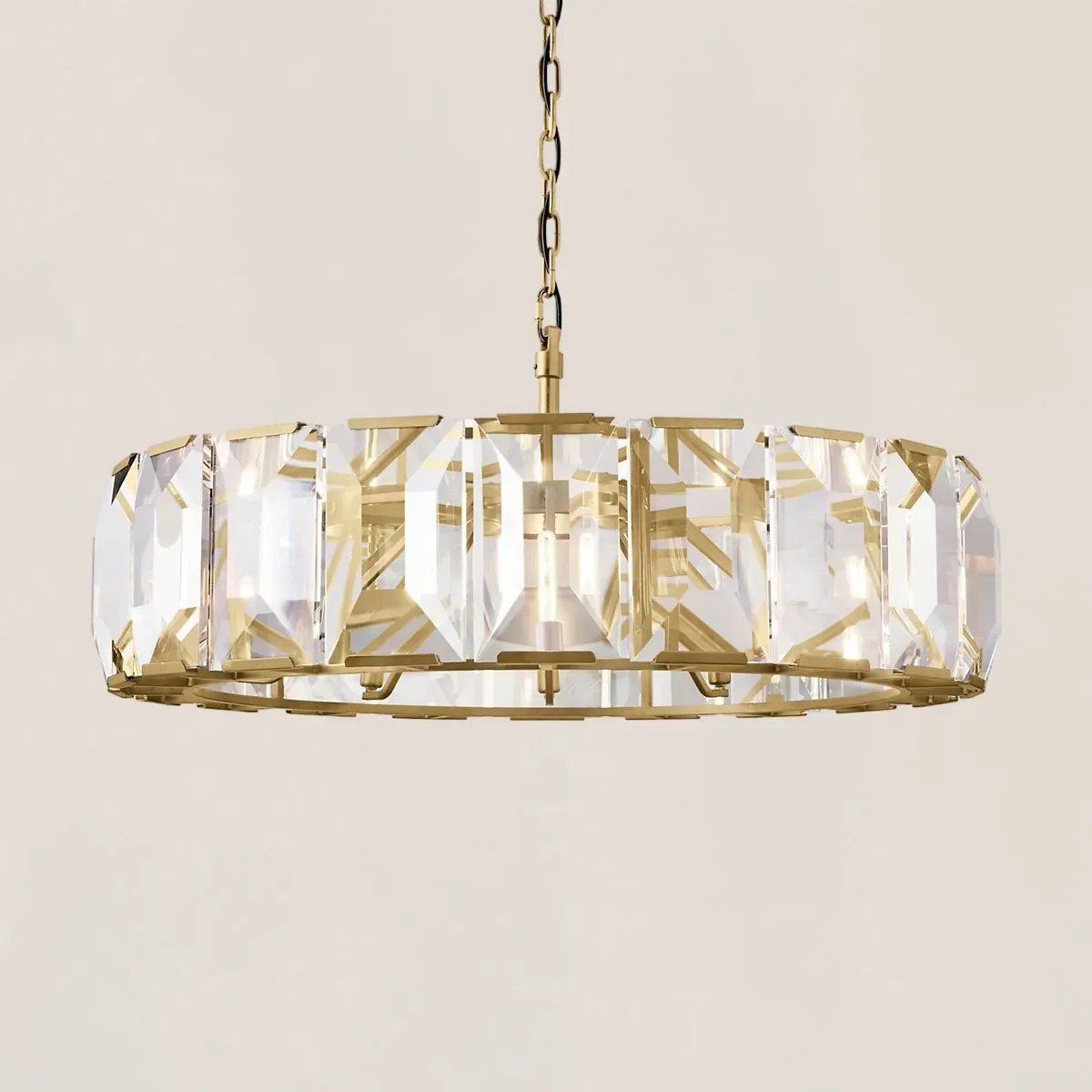 Harlow Crystal Round Chandelier-VaseLamps