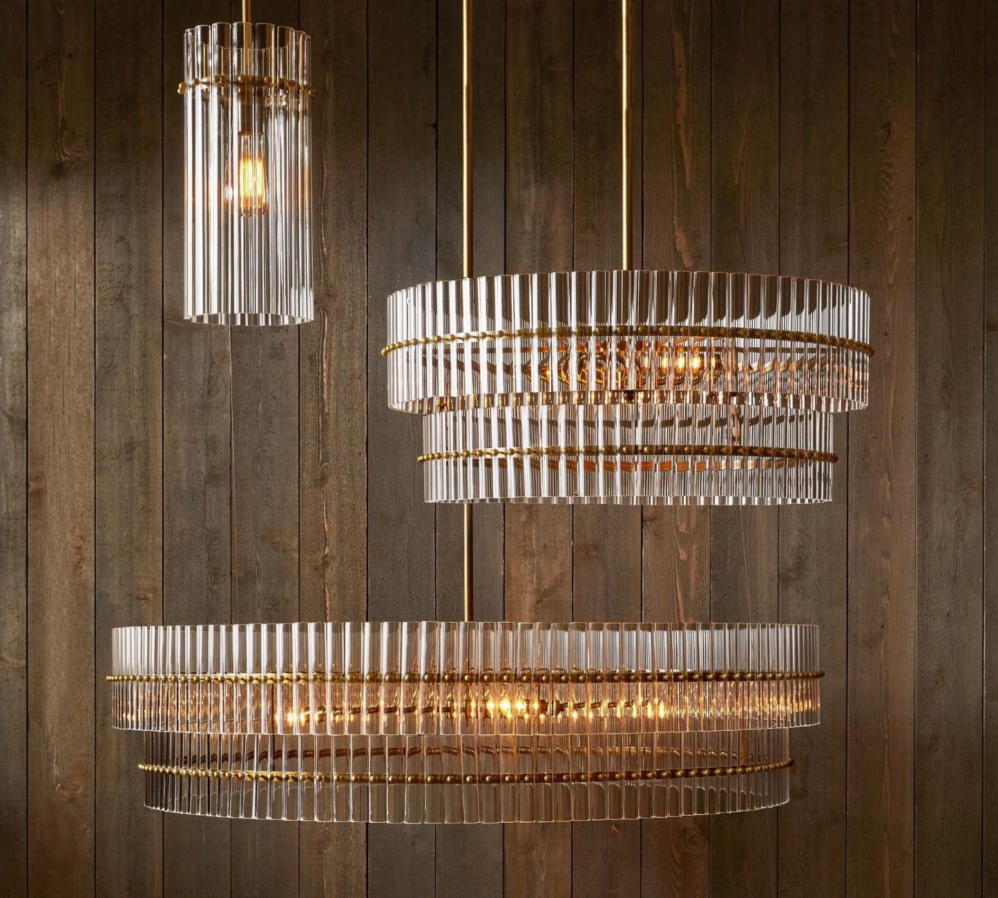 Molly Crystal Round Chandlier-VaseLamps