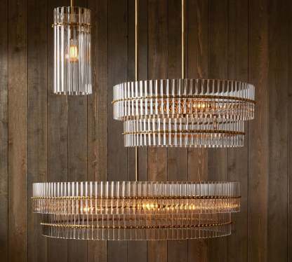 Molly Crystal Round Chandlier-VaseLamps