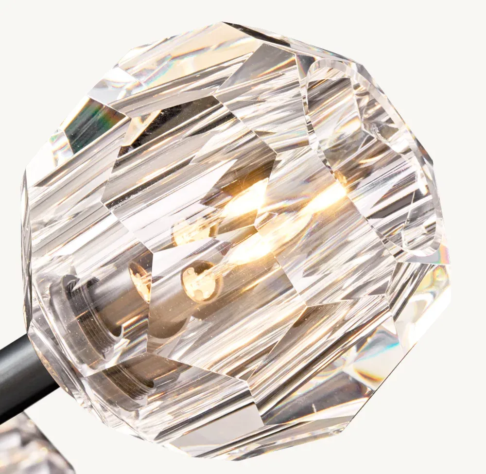 Boule De Cristal Glass Flushmount 24"-VaseLamps