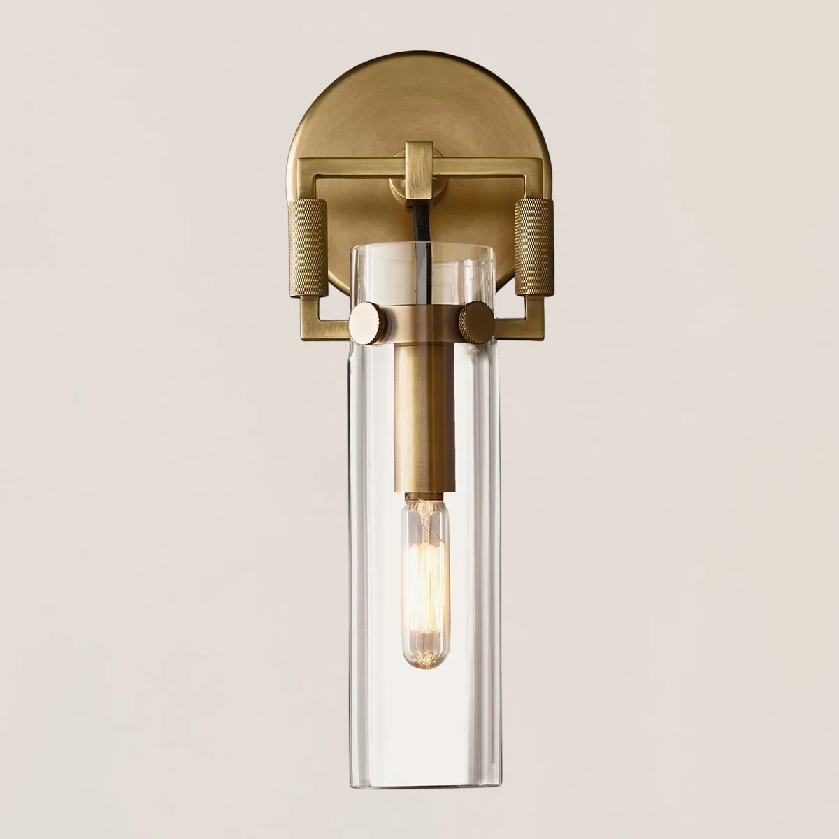 Machinist Glass Cylinder Sconce-VaseLamps
