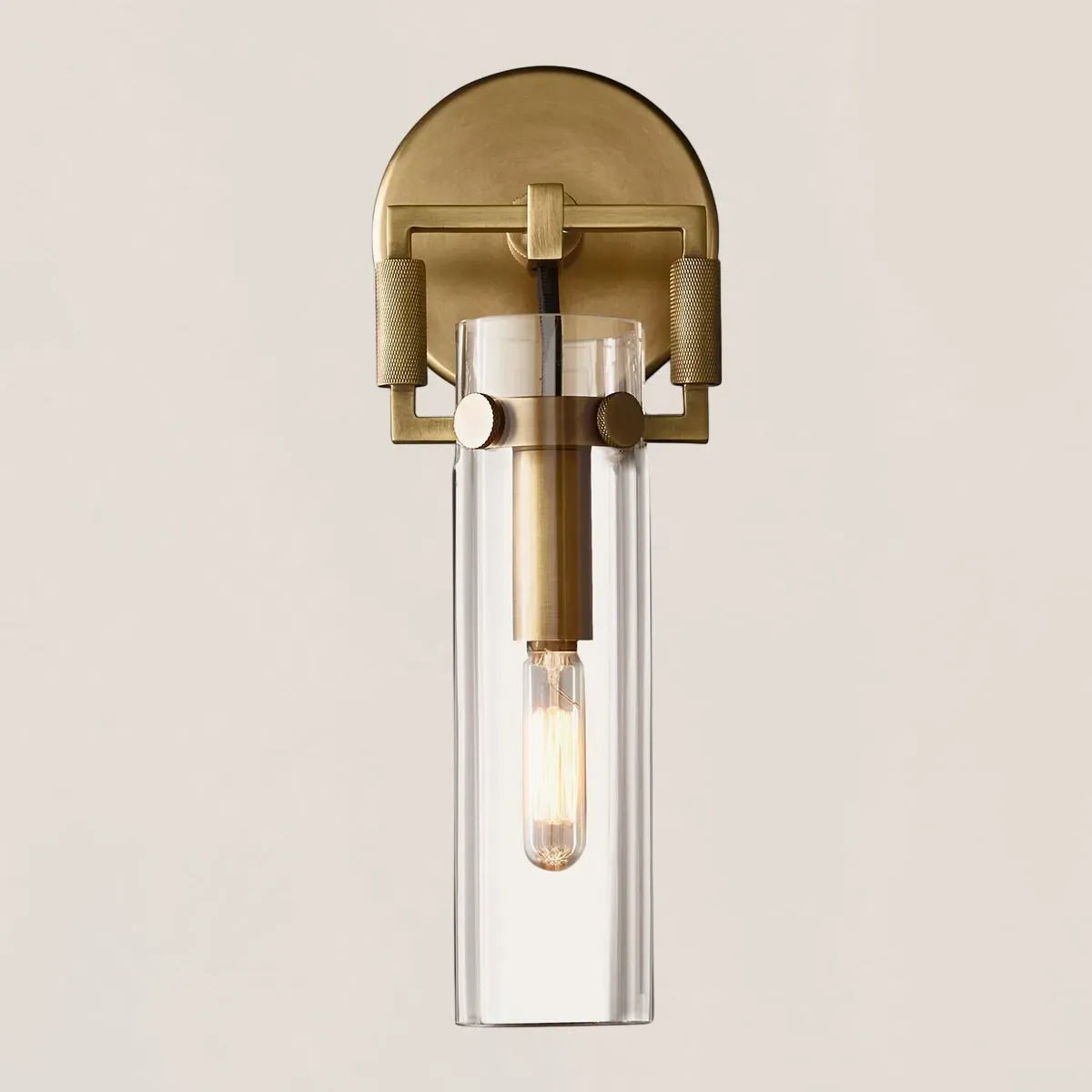 Machinist Glass Cylinder Sconce-VaseLamps