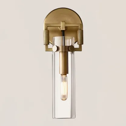 Machinist Glass Cylinder Sconce-VaseLamps