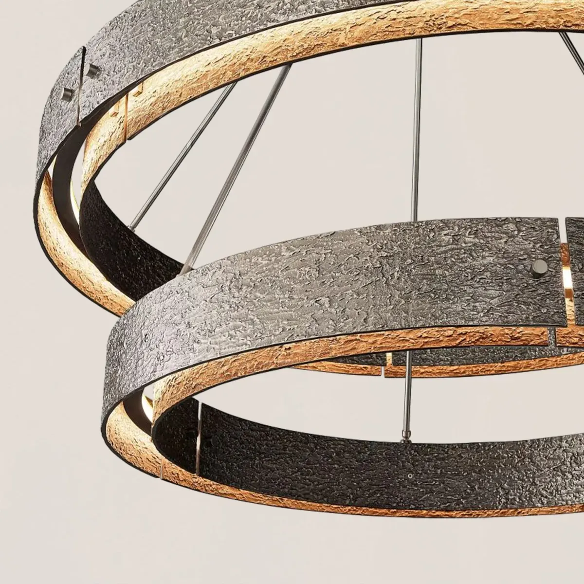 Vouvray 2-tier Round Chandelier 60"-VaseLamps