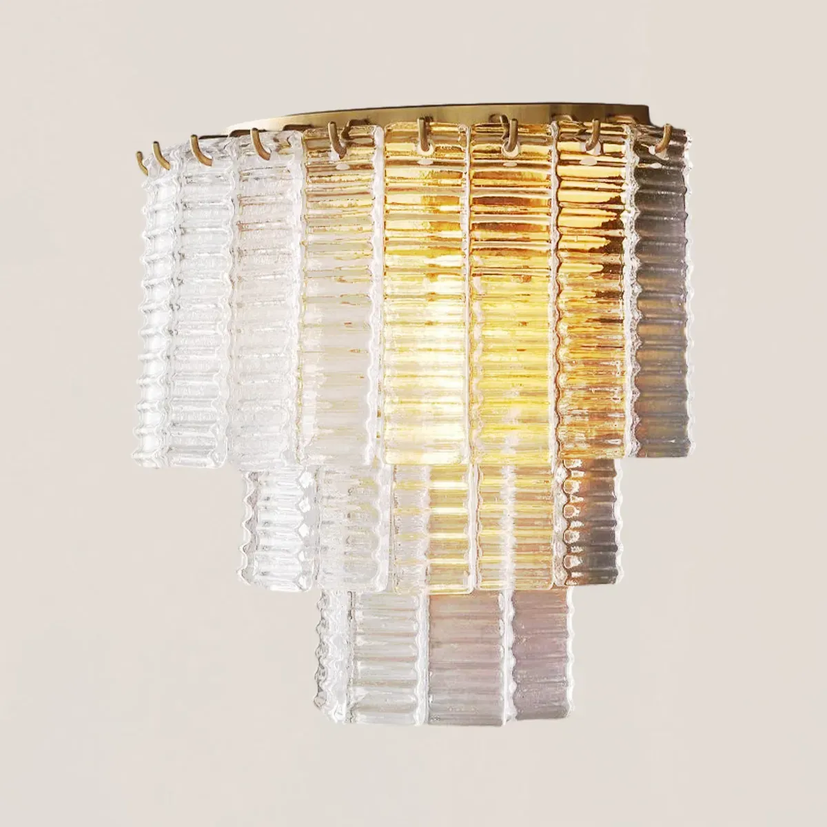 Sirene Clear Glass Wall Sconce-VaseLamps