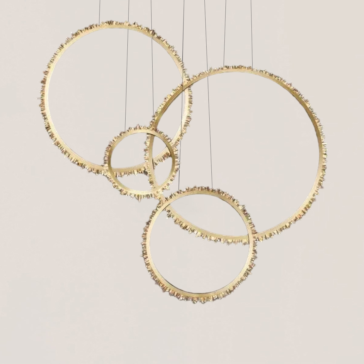 VASELAMPS - Crystal Ring Chandelier-VaseLamps