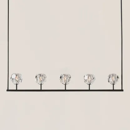 Boule De Crystal Linear Chandelier-VaseLamps