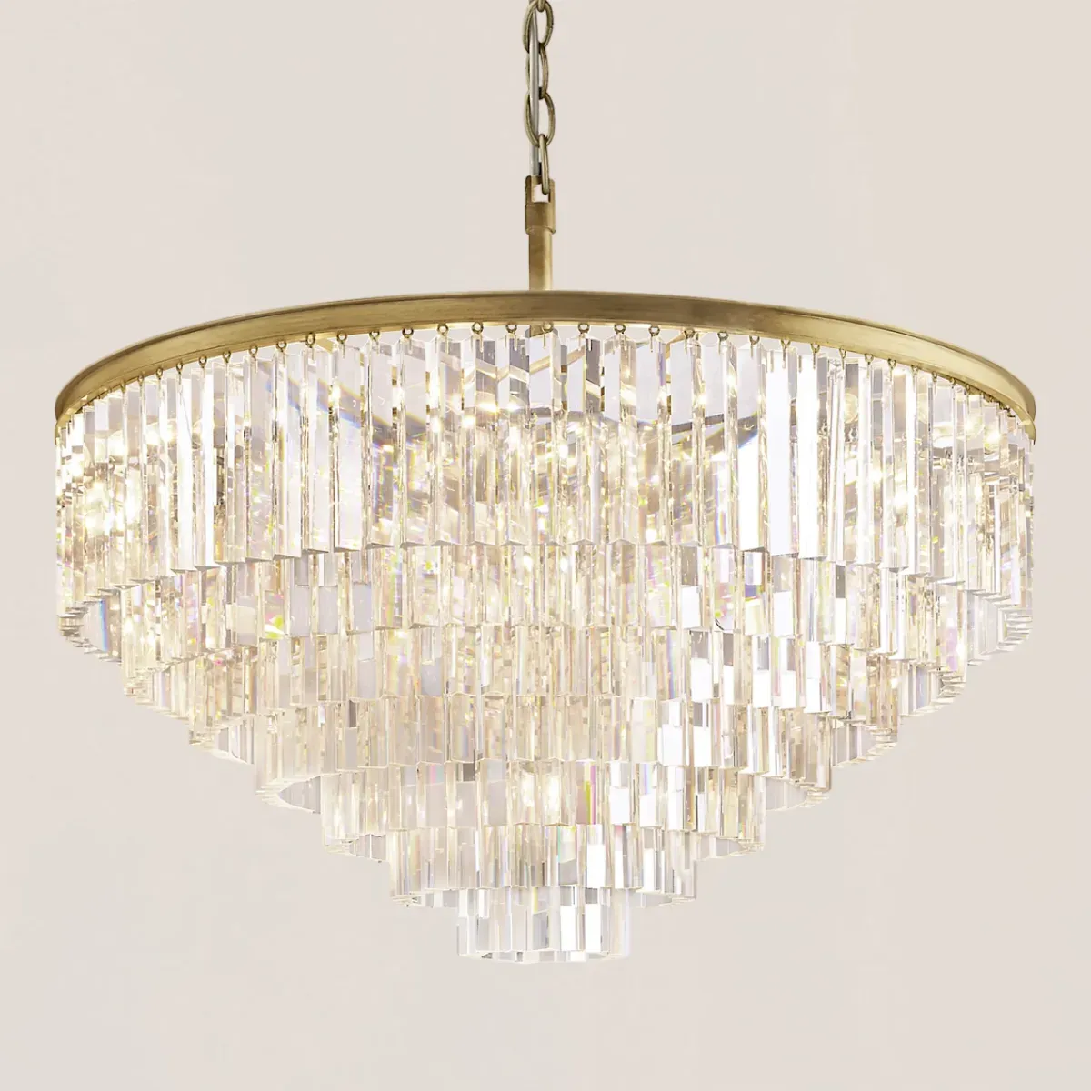 1920s Odeon Round Chandelier-VaseLamps
