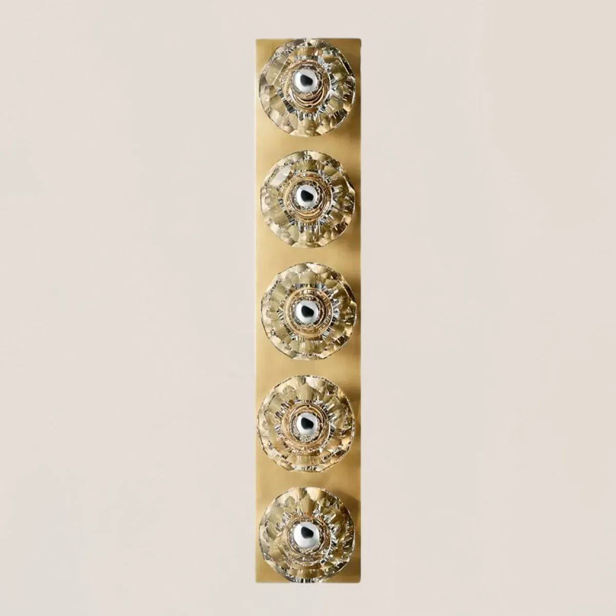 Boule De Clear Crystal Linear Grand Wall Sconce-VaseLamps