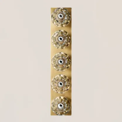 Boule De Clear Crystal Linear Grand Wall Sconce-VaseLamps