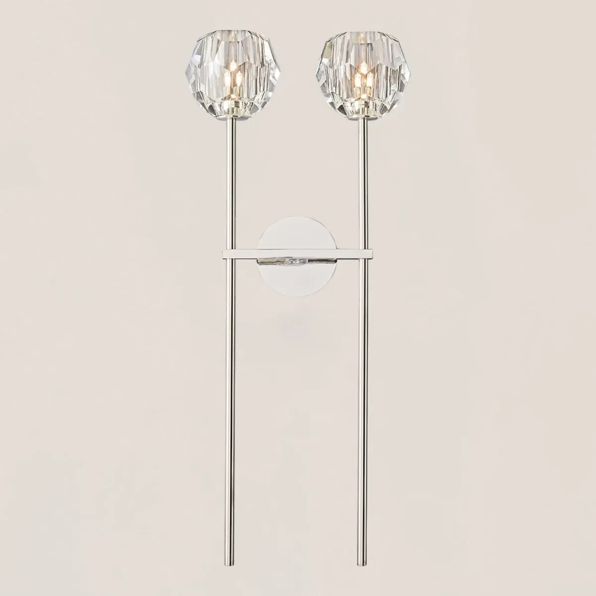 Boule De Crystal Double Grand Wall Sconce-VaseLamps