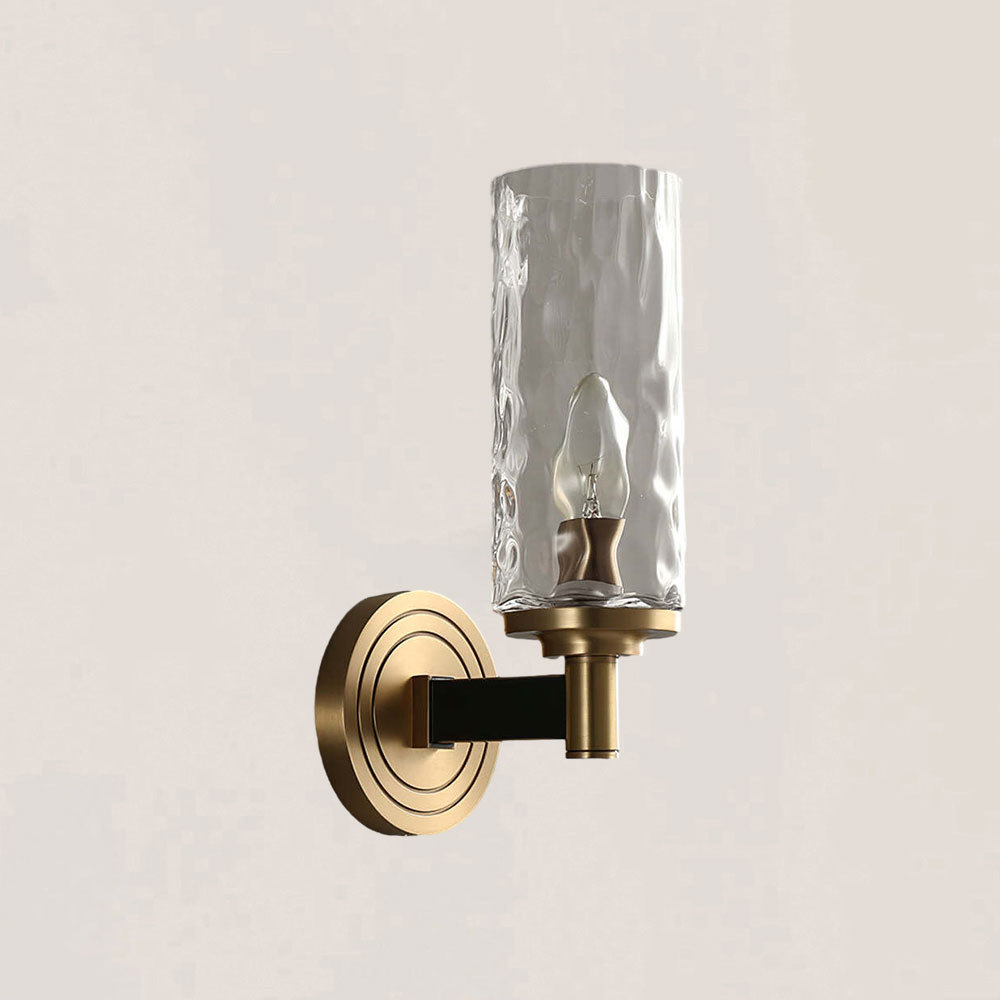 VASELAMPS - Modern Cylindrical Glass Wall Sconce-VaseLamps