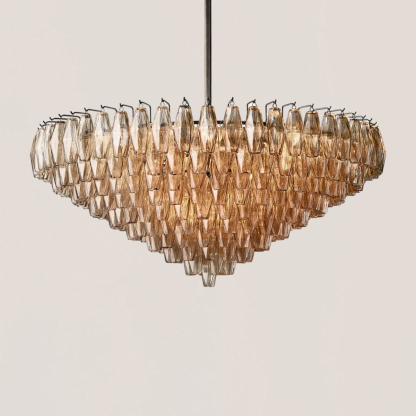 Chiara Glass Tiered Round Chandelier-VaseLamps