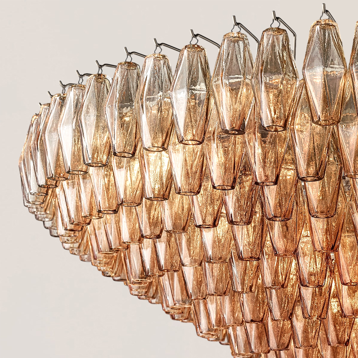 Chiara Glass Tiered Round Chandelier-VaseLamps