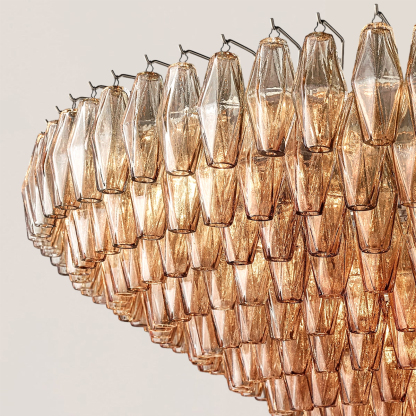Chiara Glass Tiered Round Chandelier-VaseLamps