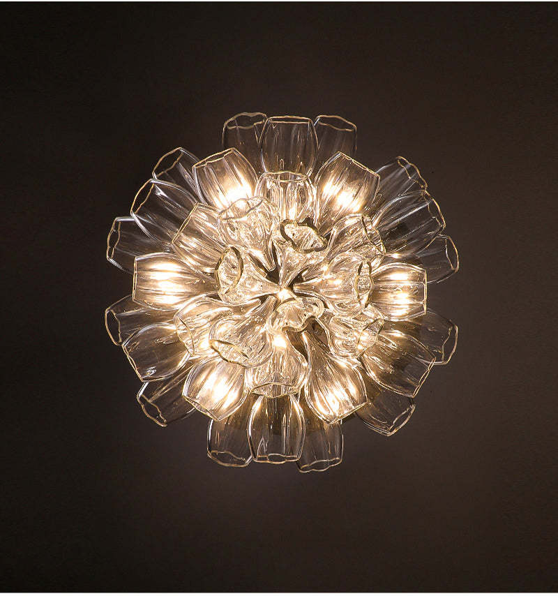 Luxury Glass Lotus Chandelier-VaseLamps