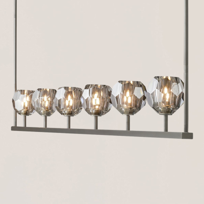 Boule De Crystal Linear Chandelier-VaseLamps