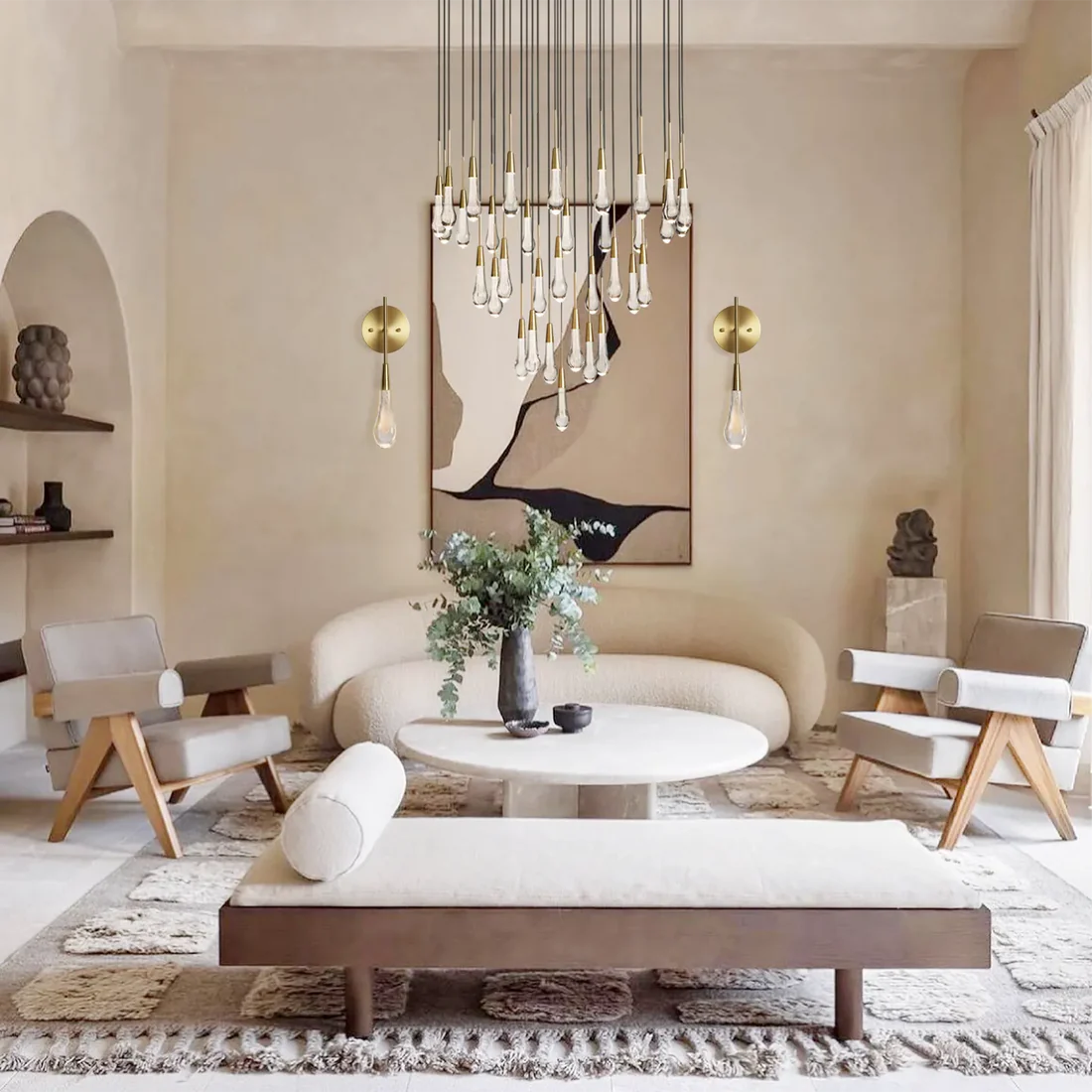 Solitaire Round Chandelier-VaseLamps