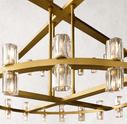 Arcachones Led Round Two-tier Chandelier 60"