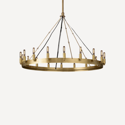 Camino Vintage Filament Round Chandelier-VaseLamps
