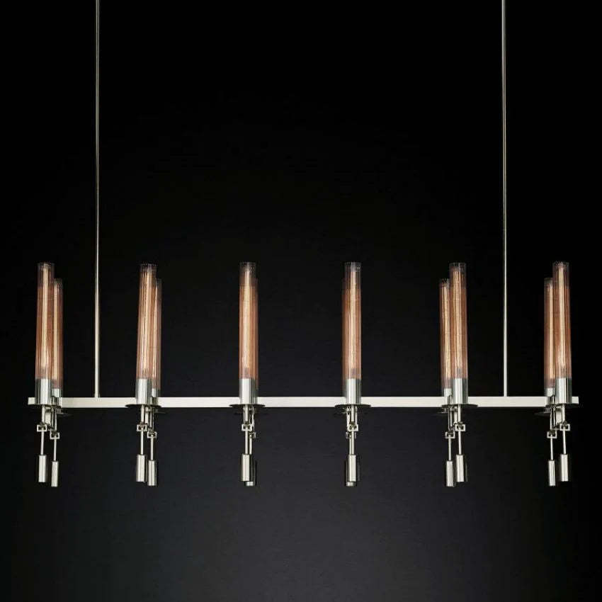 Fontanelle Linear Chandelier 54"-VaseLamps
