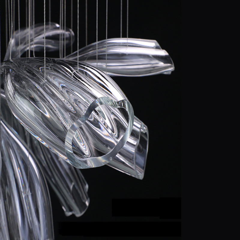 Luxury Glass Lotus Chandelier-VaseLamps