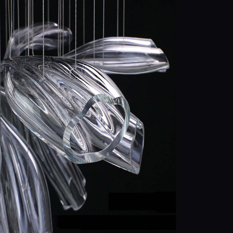 Luxury Glass Lotus Chandelier-VaseLamps