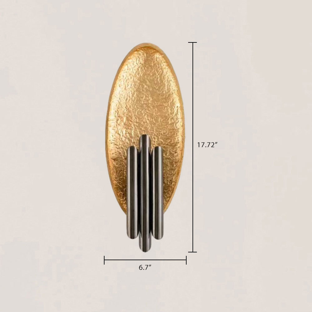 VASELAMPS - Oval Iron Electroplating Wall Light-VaseLamps