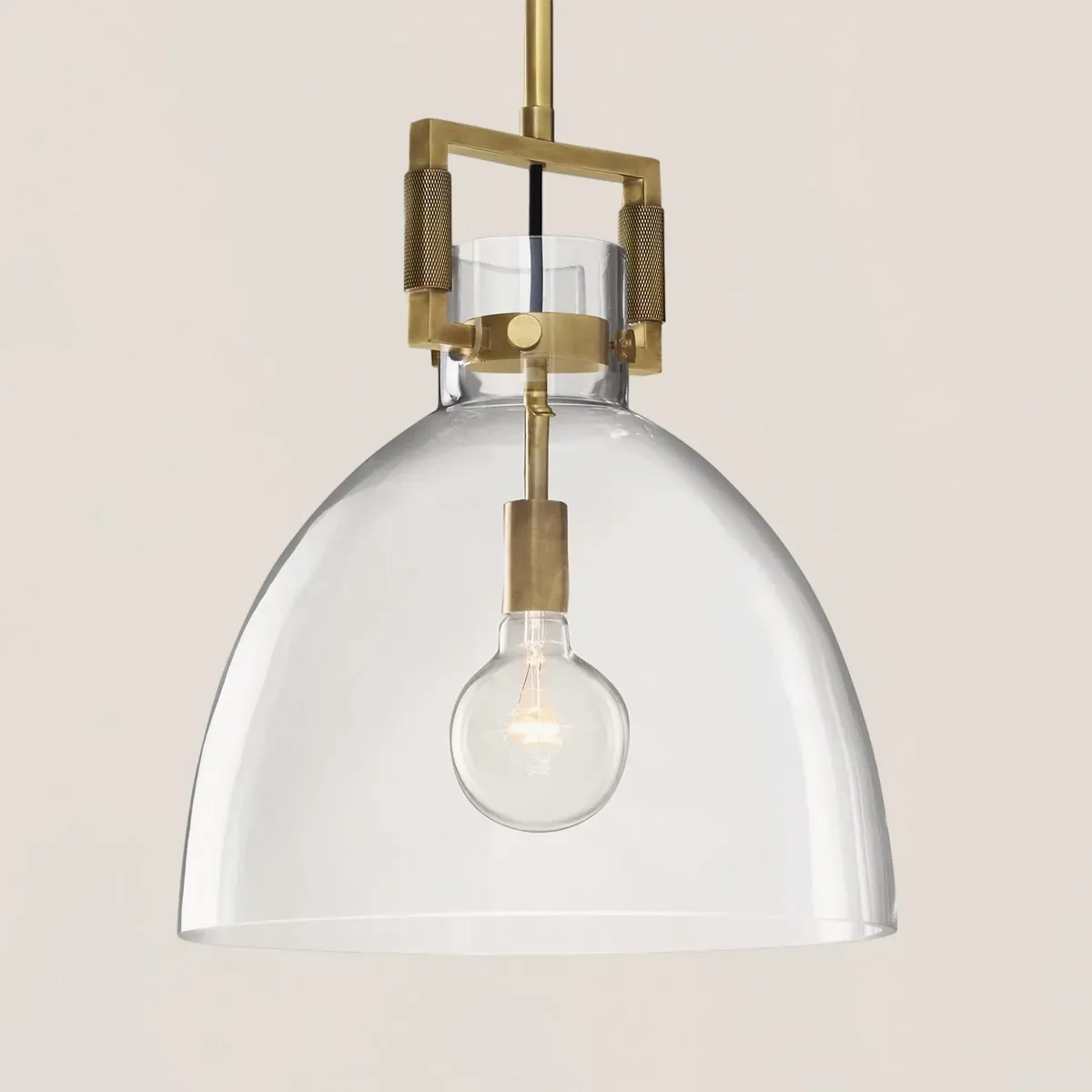 Machinist Glass Cloche Pendant-VaseLamps