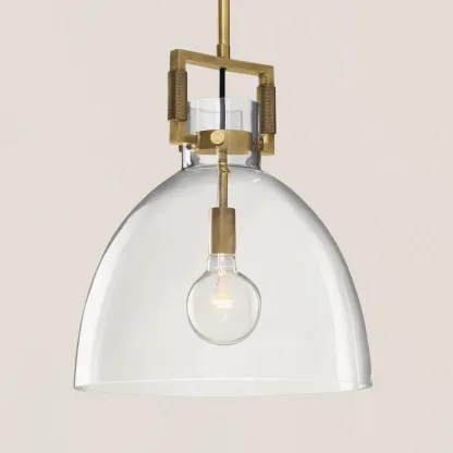 Machinist Glass Cloche Pendant-VaseLamps