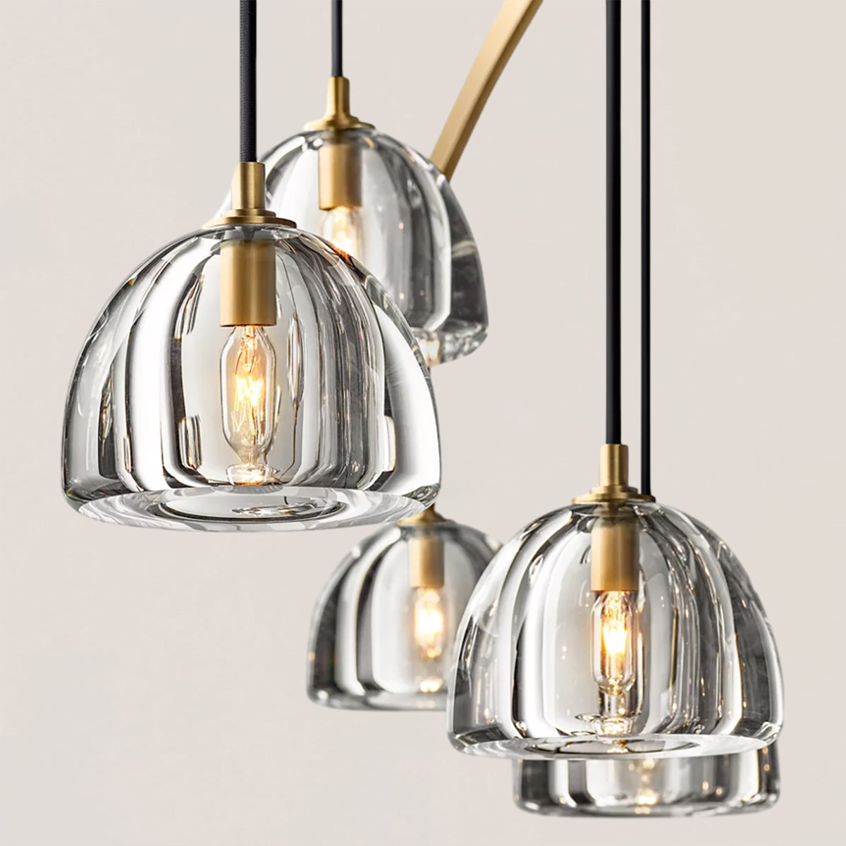 Hemisphere Round Chandelier-VaseLamps
