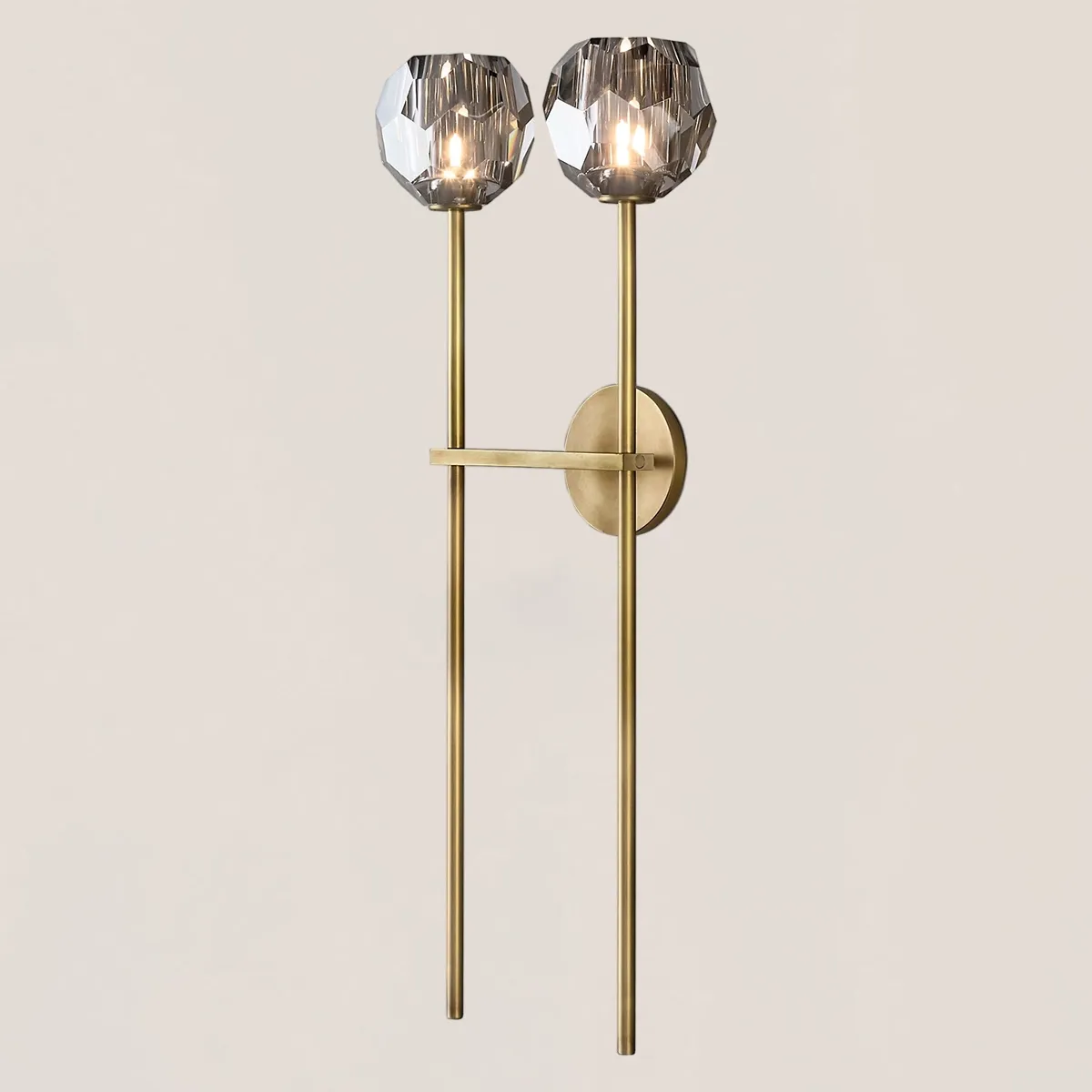 Boule De Crystal Double Grand Wall Sconce-VaseLamps