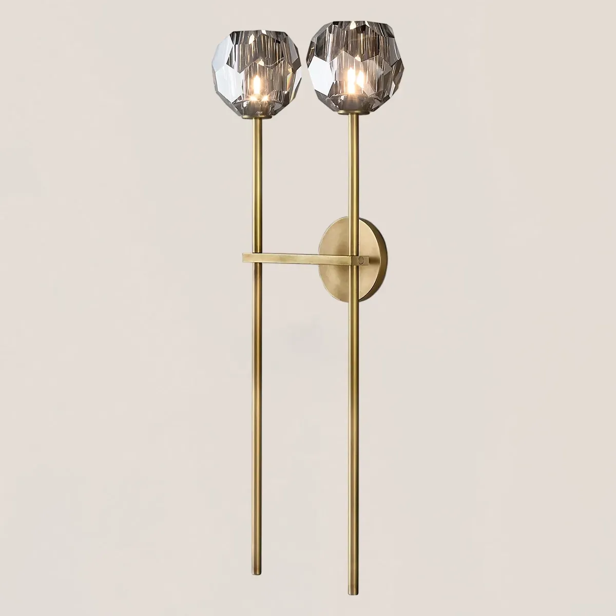 Boule De Crystal Double Grand Wall Sconce-VaseLamps