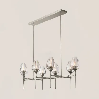 Tulip Crystal Linear Chandelier-VaseLamps