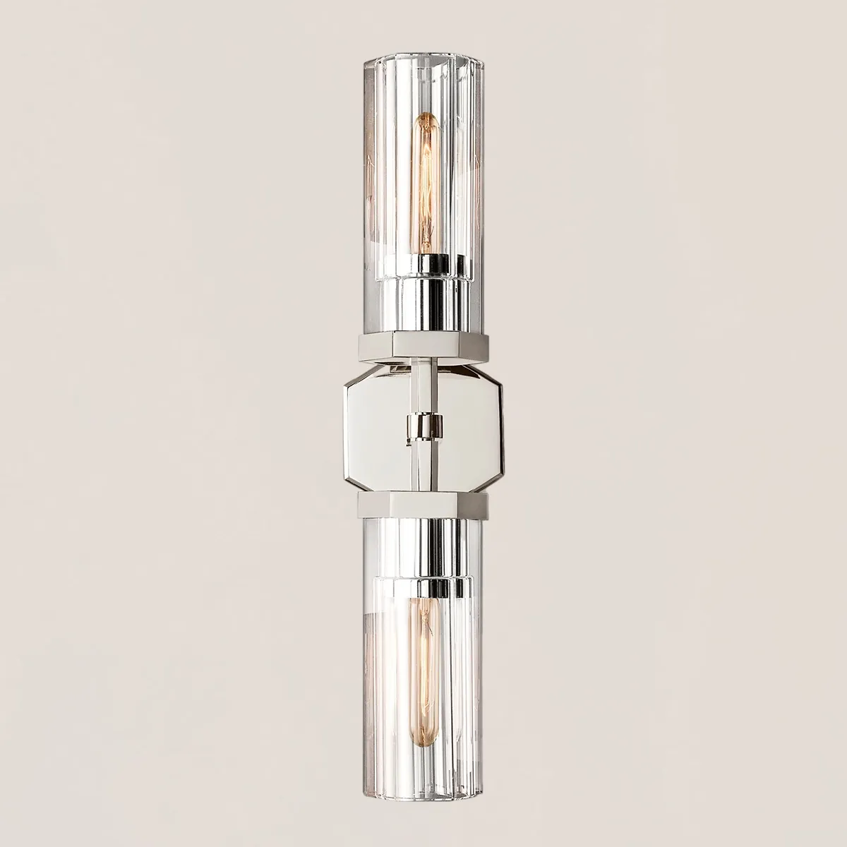 Lambeth Hexagonal Linear Short Wall Sconce-VaseLamps