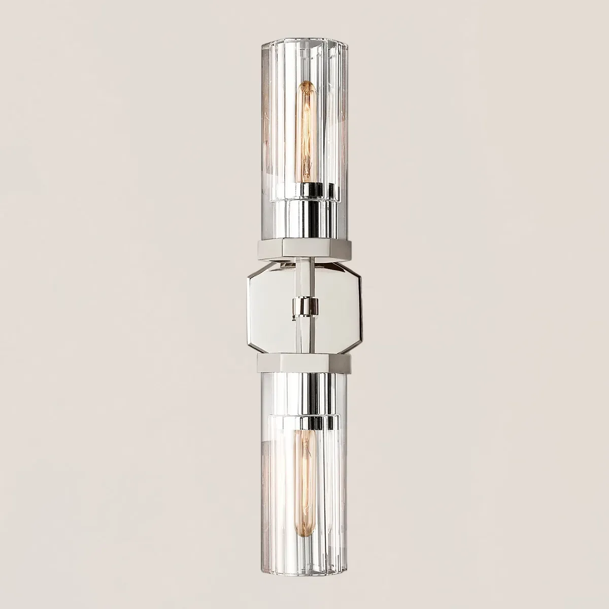 Lambeth Hexagonal Linear Short Wall Sconce-VaseLamps