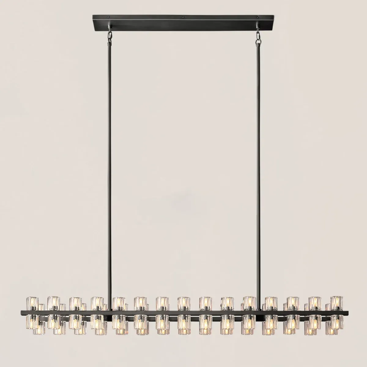 Arcachon LED Rectangular Chandelier-VaseLamps