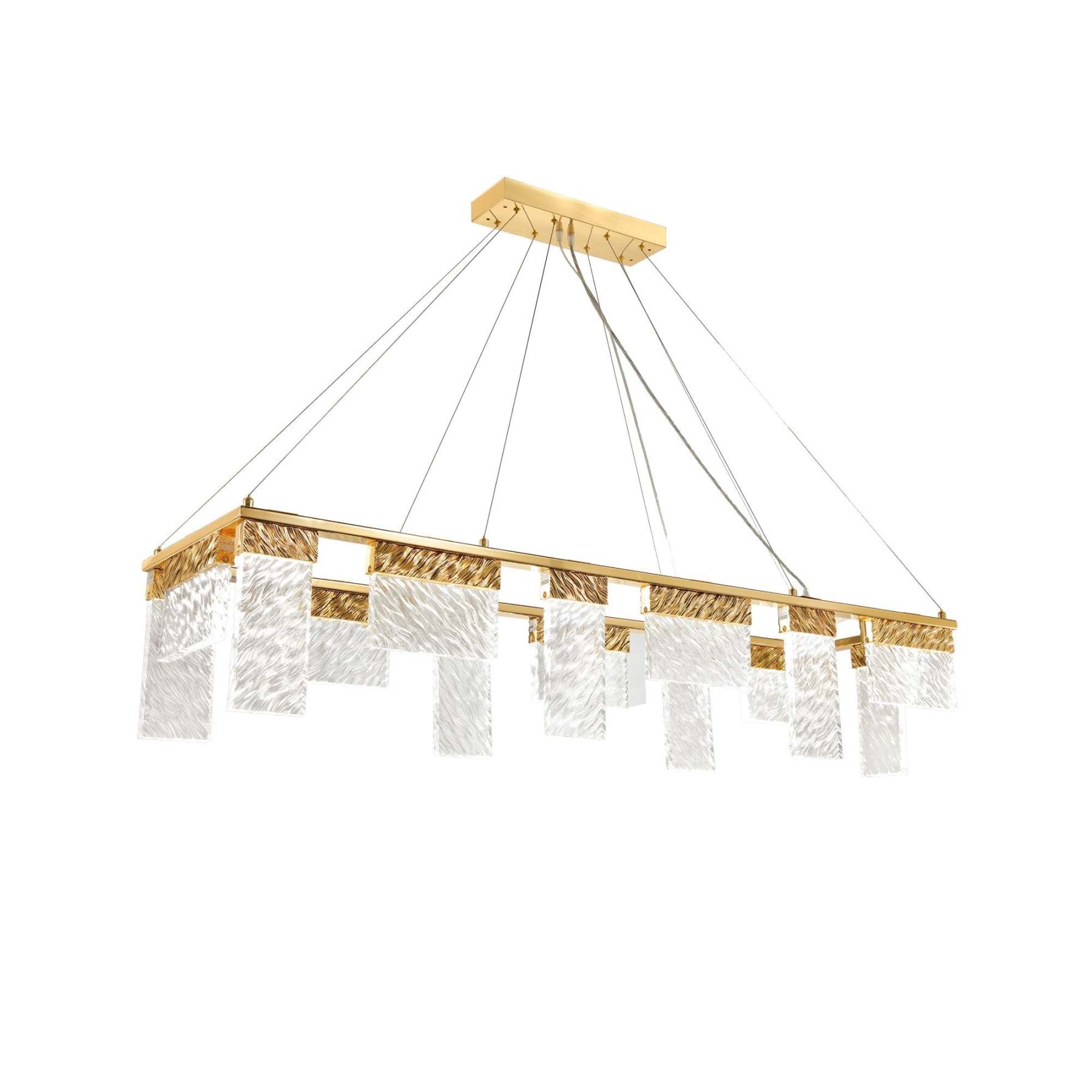 LED Rectangle Glass Chandelier-VaseLamps