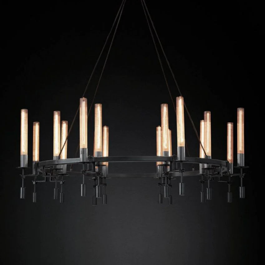 Fontanelle Round Chandelier 58"-VaseLamps
