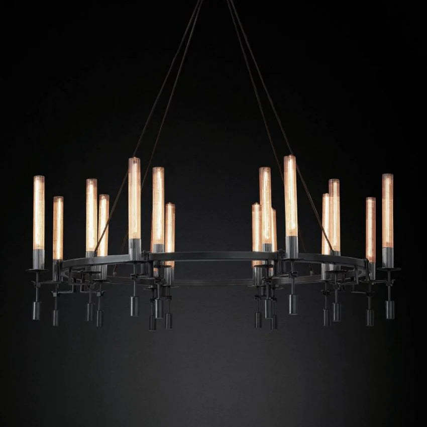 Fontanelle Round Chandelier 58"-VaseLamps
