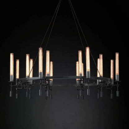 Fontanelle Round Chandelier 58"-VaseLamps