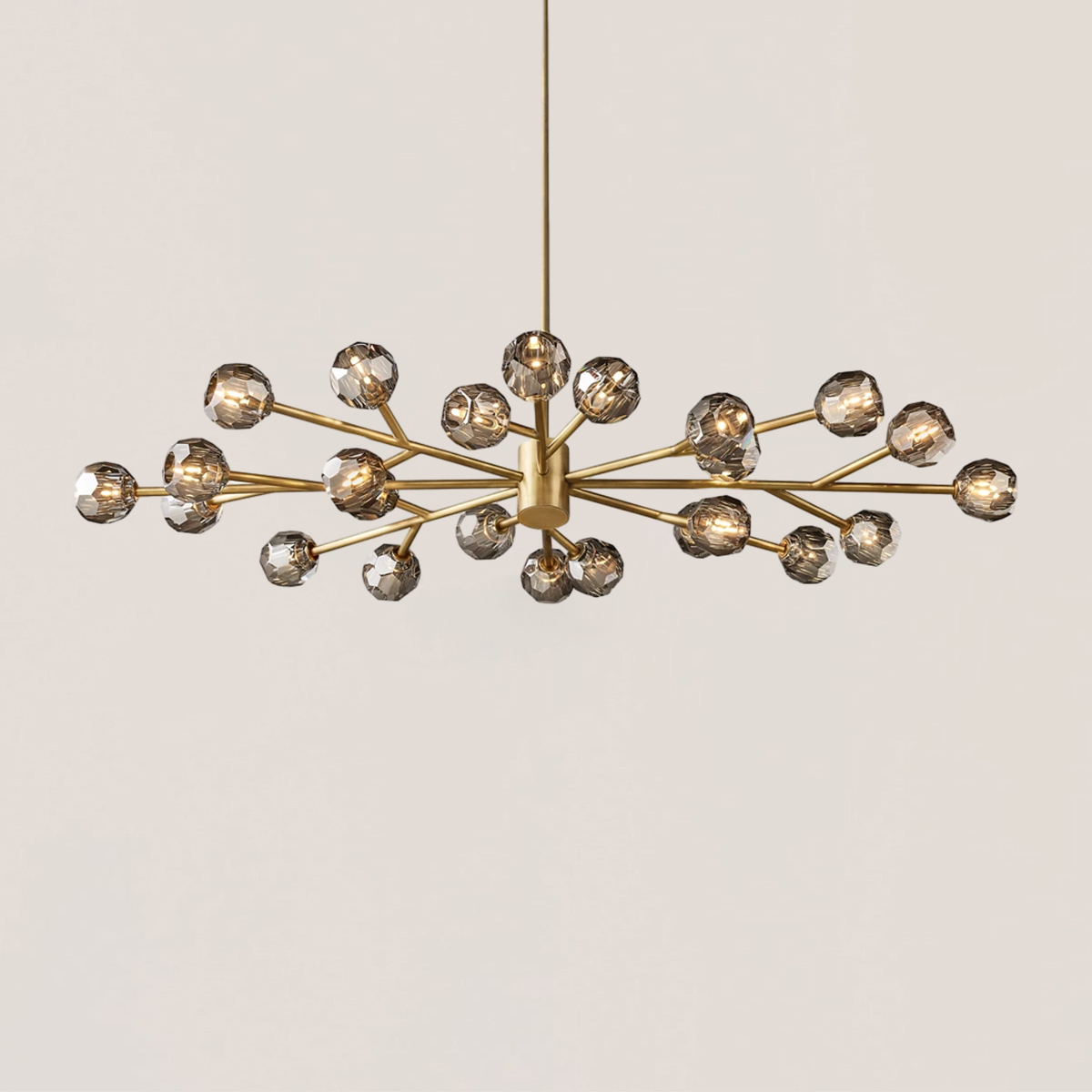 Boule De Crystal Oval Chandelier 72"-VaseLamps