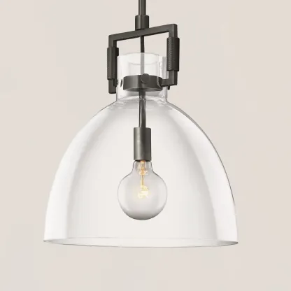 Machinist Glass Cloche Pendant-VaseLamps