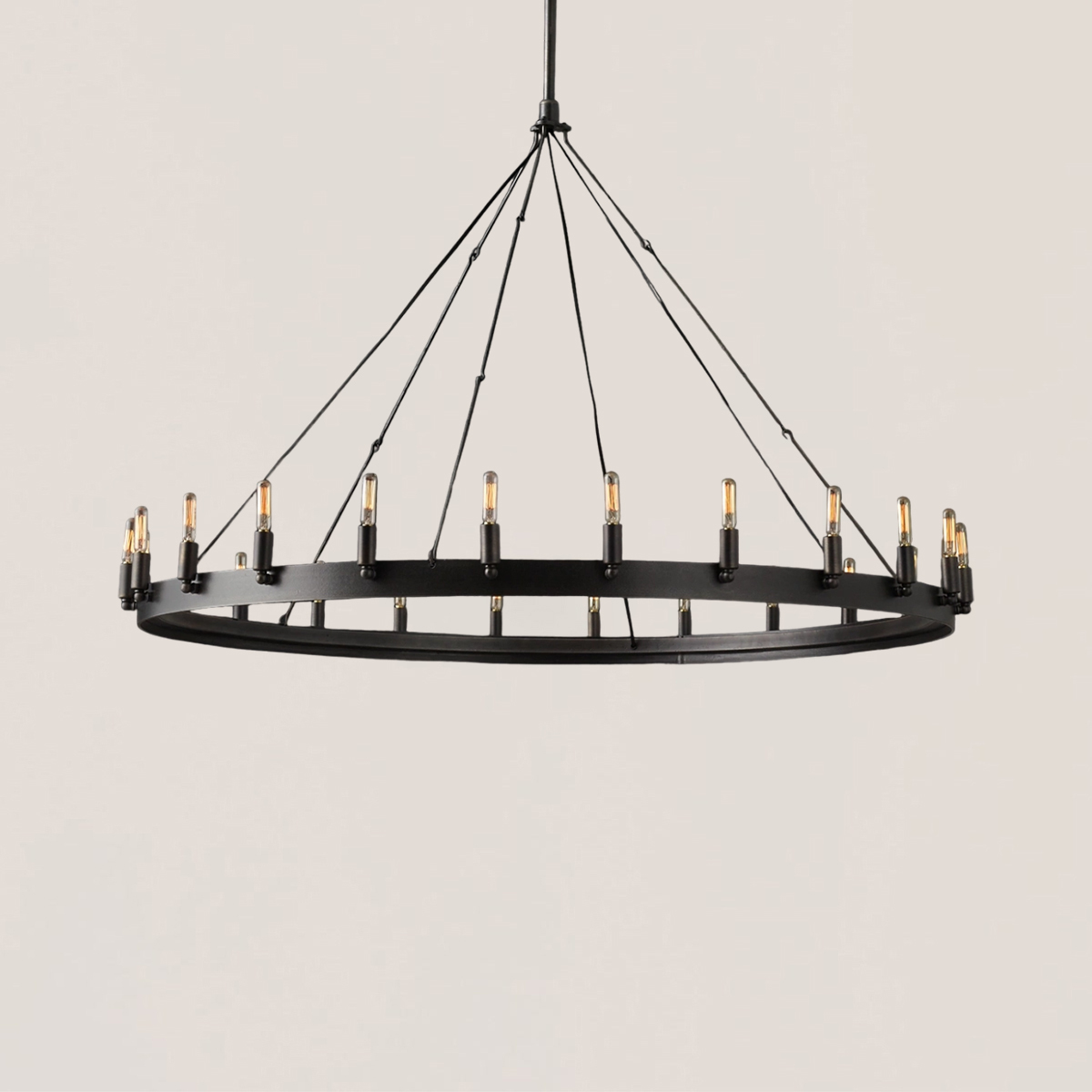 Camino Vintage Filament Round Chandelier-VaseLamps