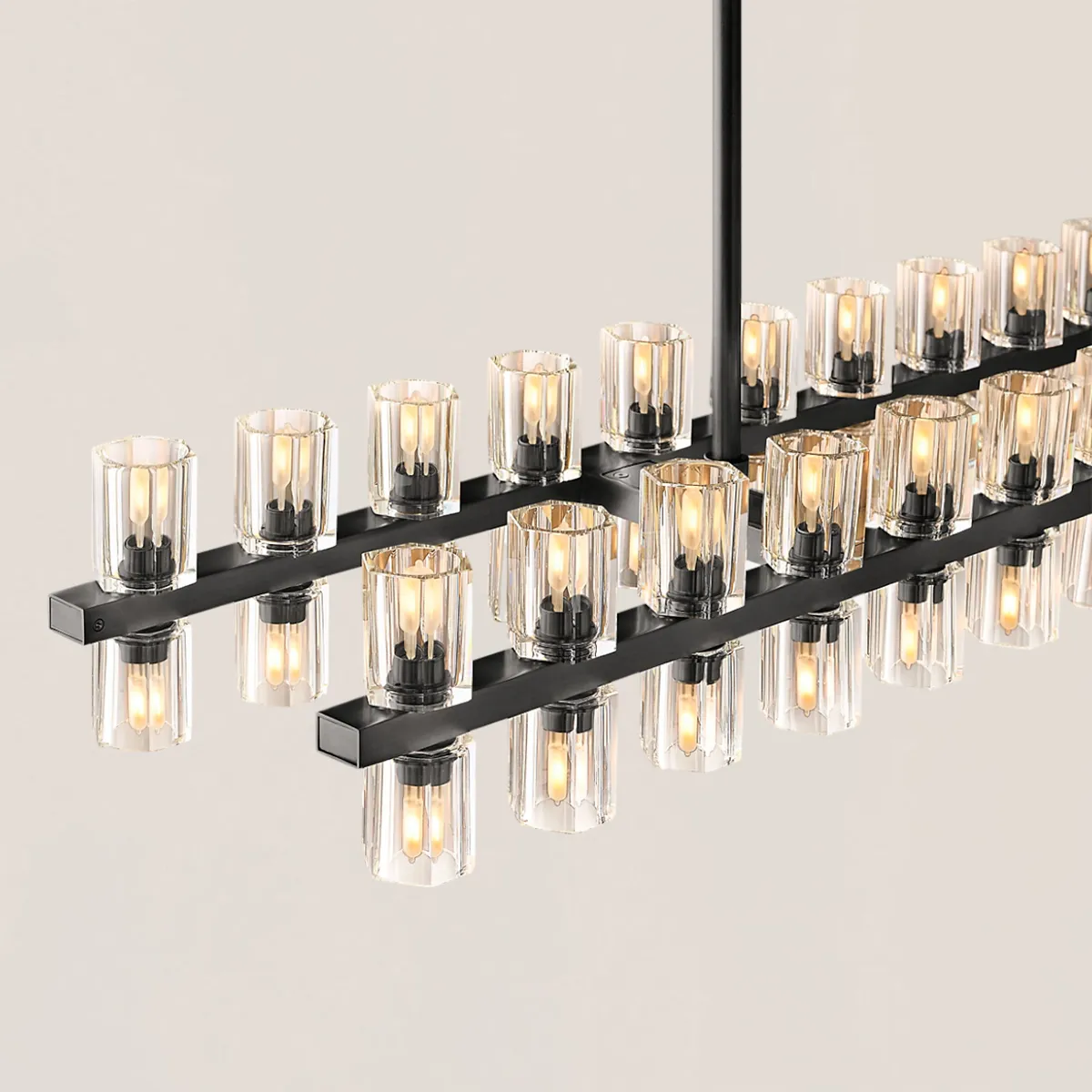 Arcachon LED Rectangular Chandelier-VaseLamps