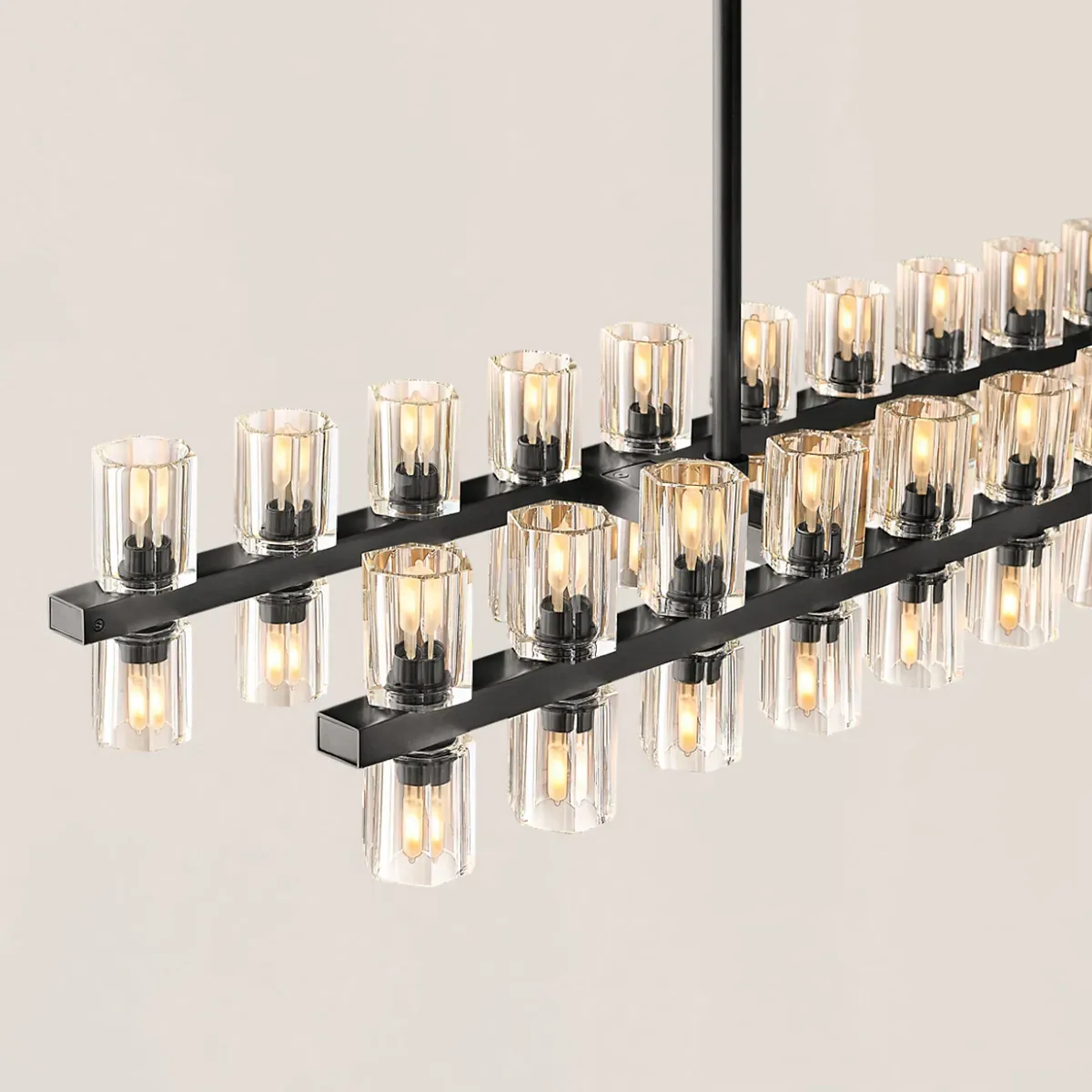 Arcachon LED Rectangular Chandelier-VaseLamps